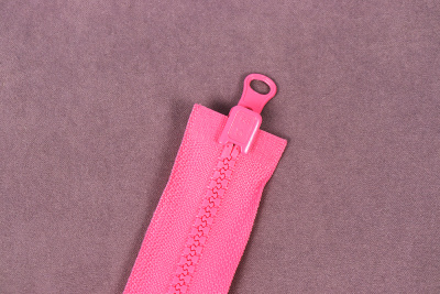 Молния 120см разъемная Т5 трактор 2 бегунка Розовый - изображение