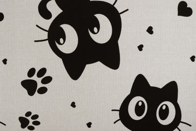 Полотно вафельное Тейково Котята - изображение