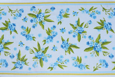 Полотно вафельное Тейково Незабудки - изображение