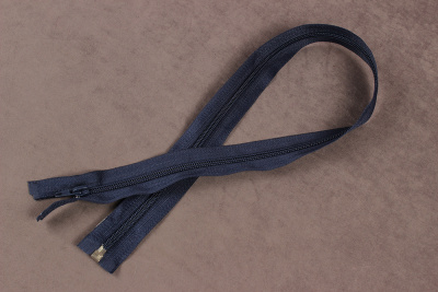 Молния 60см Т5 разъемная спираль  Т.Синий 330 - изображение