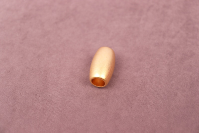 Концевик 10мм для шнура Бочонок  Матовое золото - изображение