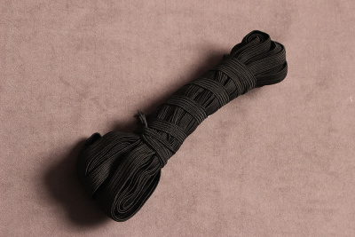 Тесьма эластичная 10мм Черный - изображение