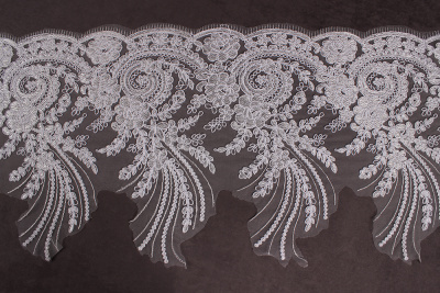 Кружево 325мм свадебное Молочный 601 - изображение