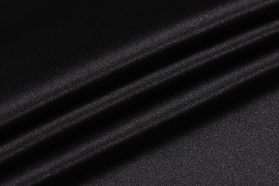 Атлас однотонный Йоко-йоко Черный - изображение