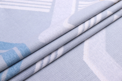 Сатин набивной твил Геометрические полосы/узор - изображение