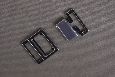 Застёжка для купальника металл 15мм Никель - изображение