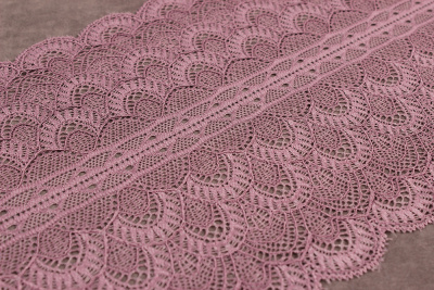 Кружево 165мм эластичное Пыльная роза - изображение