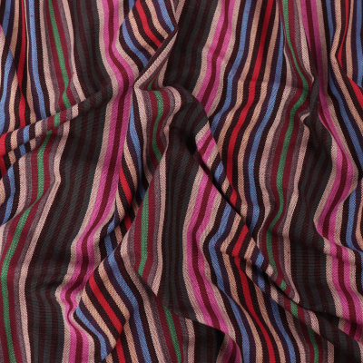 Гобелен 150 облегченный Бежевые,зеленые,розовые полосы - изображение