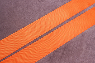 Репсовая лента 50мм Оранжевый №24 - изображение