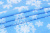 Мех ИТЖФ2 707 Голубой с белыми снежинками