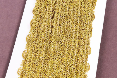 Тесьма 15мм плетёная Св.Золото - изображение