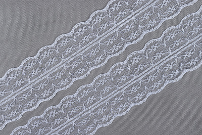 Кружево 45мм капроновое Белый - изображение