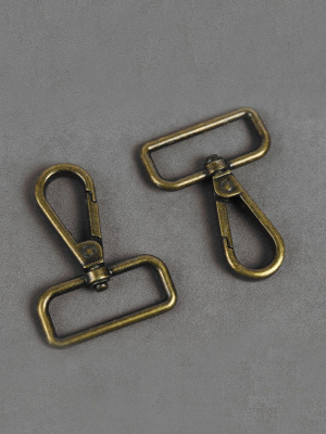 Карабин 32мм для сумок Антик - изображение