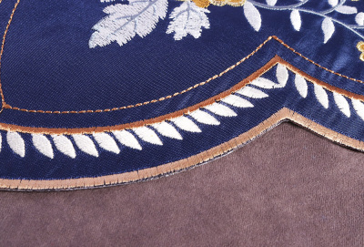 Термоаппликация Декор Цветы Т.Синий - изображение