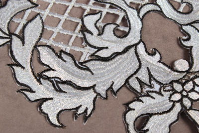 Термоаппликация Орнамент Серебро/Черный 4360 - изображение