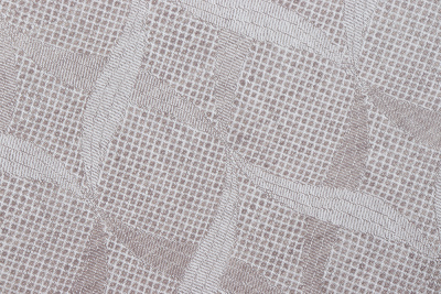 Ткань интерьерная 191007 Косы бежево-серый - изображение