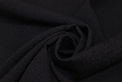Габардин однотонный Черный - изображение