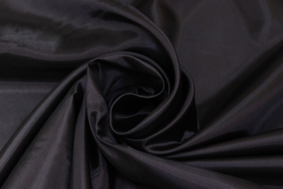 Подкладочная однотонная таффета Черный - изображение