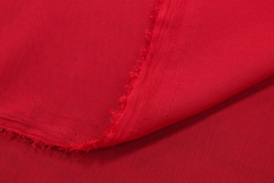 Шифон однотонный Т.красный - изображение