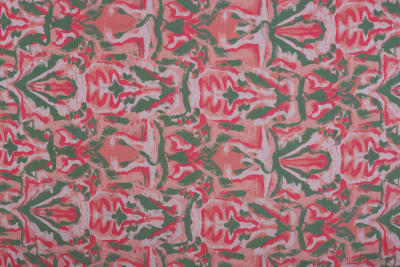 Ткань плательная туаль Абстракция Персиковый - изображение