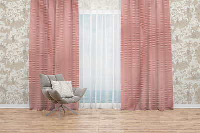 Портьера Ромбы малые розовые - изображение