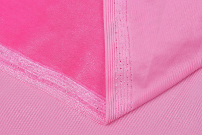 Бархат-стрейч Asetex Розовый - изображение