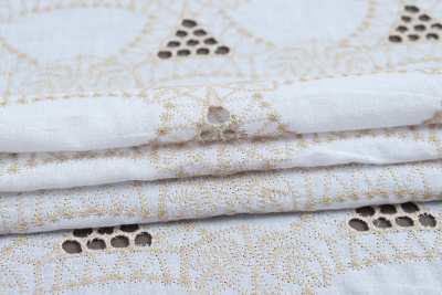 Хлопок вышивка 11598 120гр/м.кв.Белый - изображение