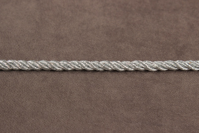 Шнур витой 3мм Серебро - изображение