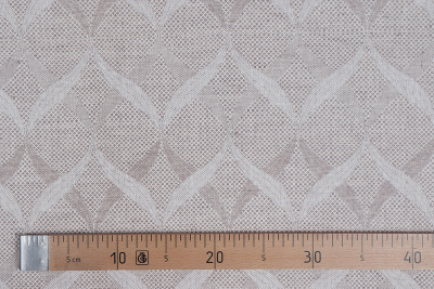 Ткань интерьерная 191007 Косы бежево-серый - изображение