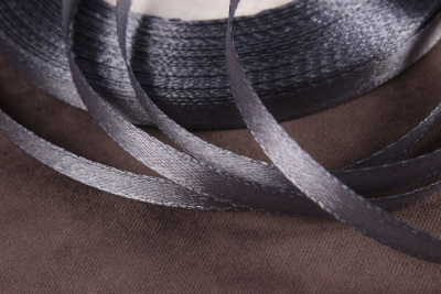 Лента атласная 6мм Т.Серый Н37 - изображение