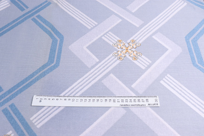 Сатин набивной твил Геометрические полосы/узор - изображение