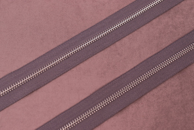 Молния металлическая  рулонная Т5 Серый 311/Т.Никель - изображение