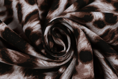 Штапель набивной 11979 Звериный принт - изображение