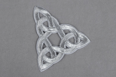 Термоаппликация Орнамент Серебро APY2 - изображение