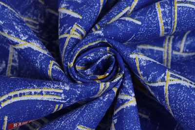 Бязь набивная 262 Ив 120 гр/м.кв. Джинс - изображение