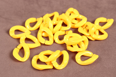 Кольцо для цепочки 16*23мм Желтый - изображение