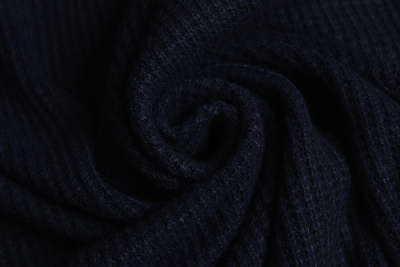 Трикотаж вязаный Д21 Т.синий - изображение