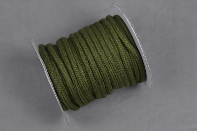 Шнур круглый х/б 5,5мм с х/б наполнителем Хаки - изображение