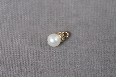 Декоративный пришивной элемент 8мм Жемчуг Белый - изображение