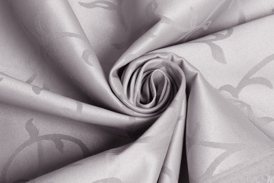 Столовая ткань Журавинка ветка Серая 1927(2677)/010301 - изображение