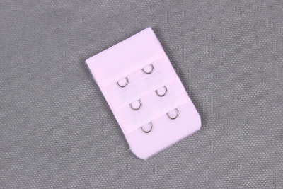 Застежка для бюстгальтера 30мм 3ряда 2крючка Розовый - изображение