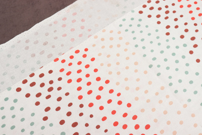 Ткань интерьерная 175448 Горошек Ассорти - изображение