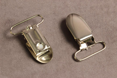 Клипса для подтяжек 25мм Никель - изображение