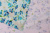 Вискоза сатин 33462 Цветы Голубой/зеленый
