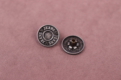 Кнопки пробивные 15мм декоративная JEANS Т.Серебро - изображение