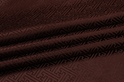 Шелк монгольский греческий рисунок Шоколад - изображение