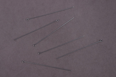 Булавка цельнометаллическая 70мм Никель - изображение