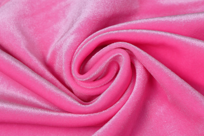 Бархат-стрейч Asetex Розовый - изображение