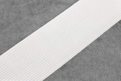 Тесьма эластичная 35мм Стандарт Белый - изображение