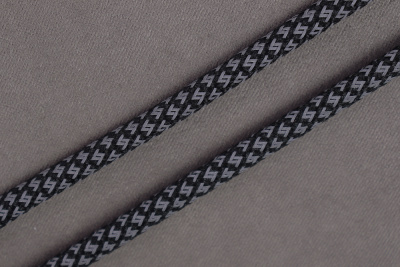 Шнур СВО круглый 5мм Черный/Серый - изображение